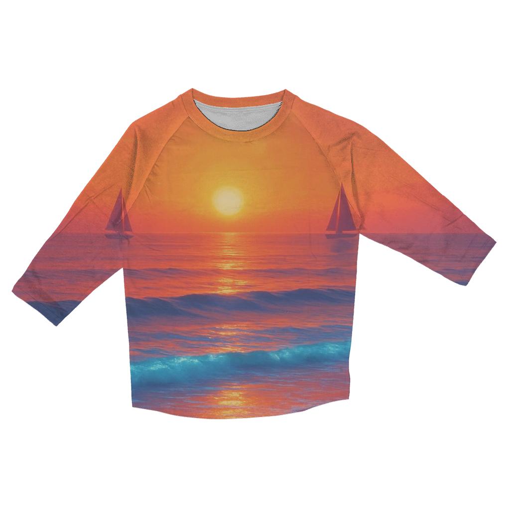 Coral Tides Horizon casual three quarter sleeve shirts