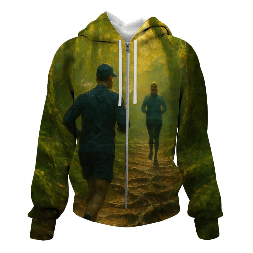 Trail Running Forest Canopy hoodies fashion