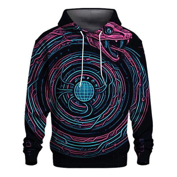 Circuit Serpent Singularity zip-up hoodies