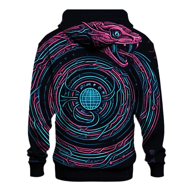 Circuit Serpent Singularity zip-up hoodies
