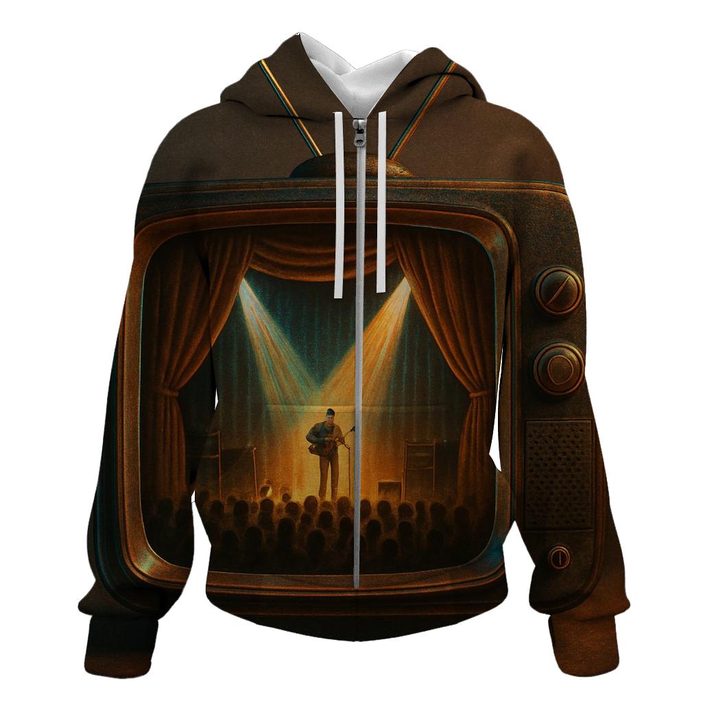 Retro TV Soundstage lightweight hoodies