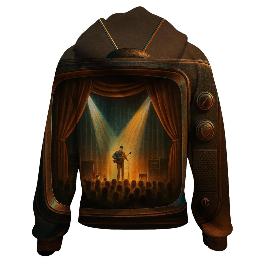 Retro TV Soundstage lightweight hoodies
