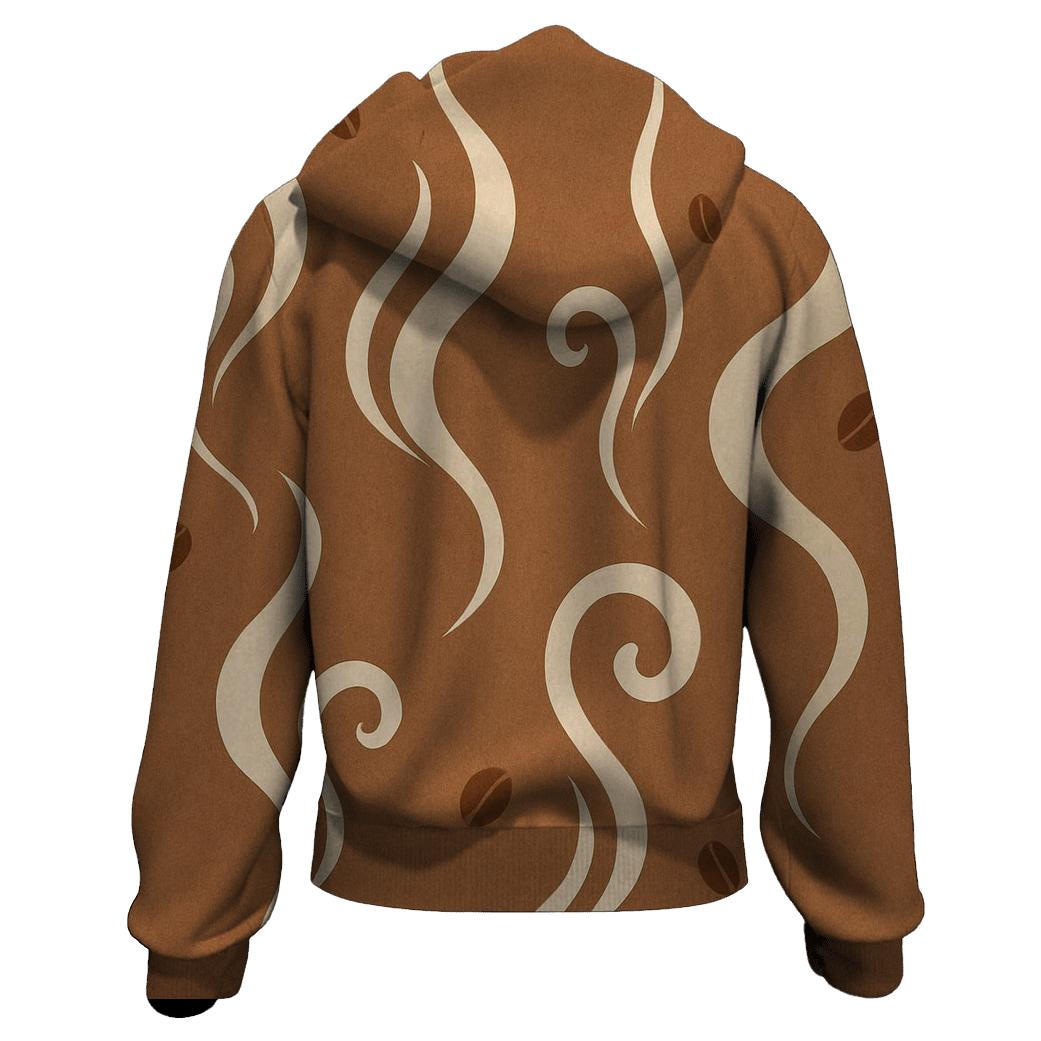 Aroma Wisp Pattern printed hoodies