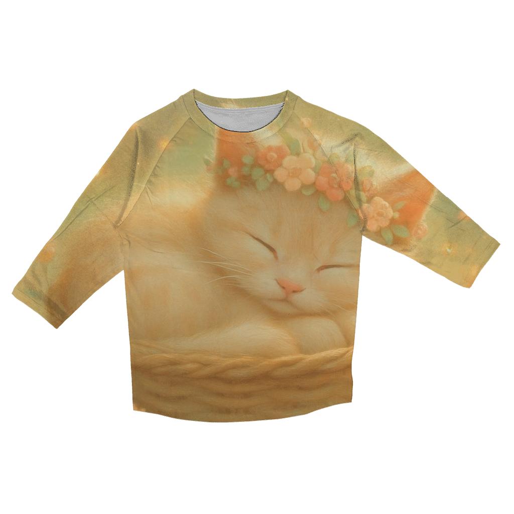 Petal Crown Naptime stylish quarter sleeve tops