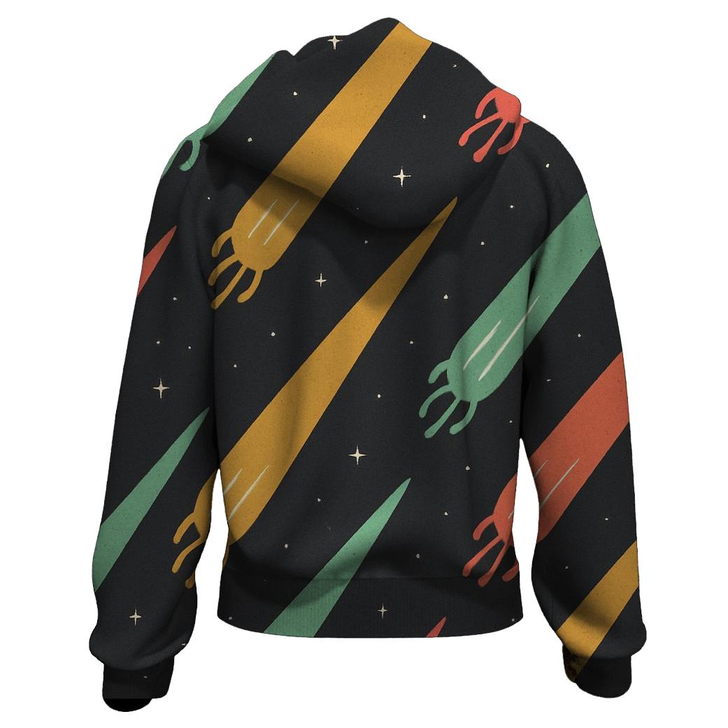Meteor Curtain Sequence lightweight hoodies