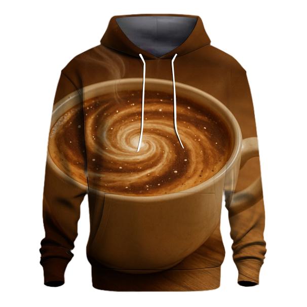 Latte Galaxy Swirl embroidered hoodies