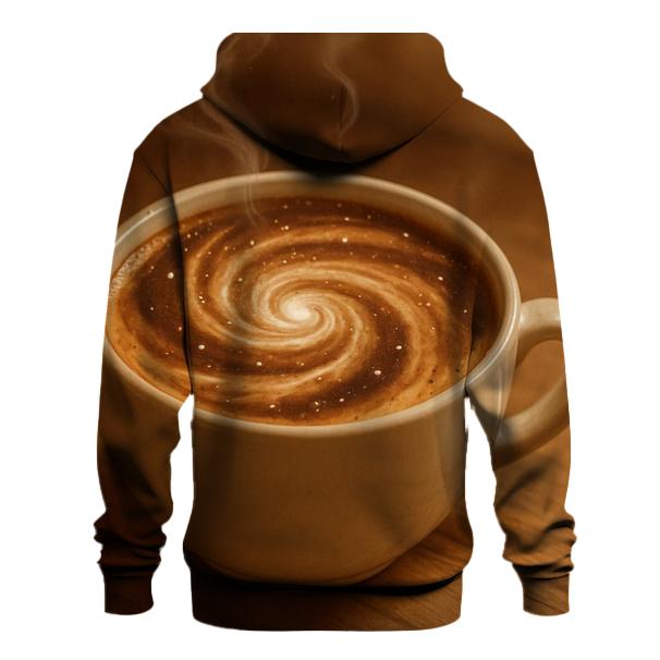 Latte Galaxy Swirl embroidered hoodies