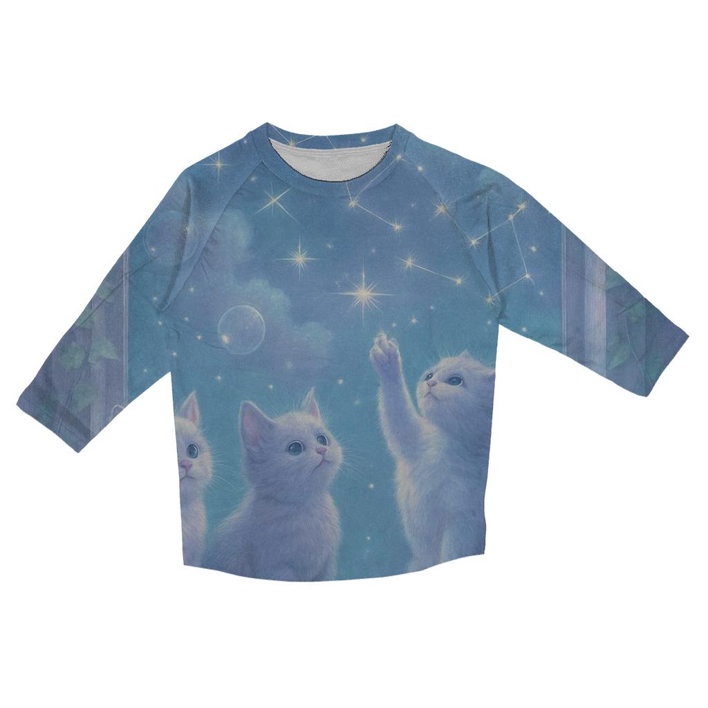 Stargazer Window Paws designer 3/4 sleeve blouses