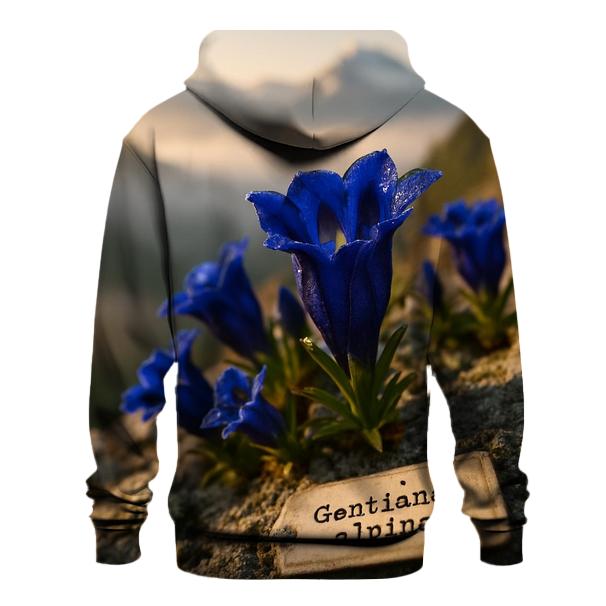 Alpine Gentian Study At Dawn pullover hoodies