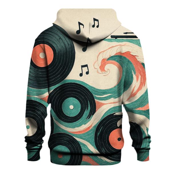 Vinyl Wave Collage heavyweight hoodies