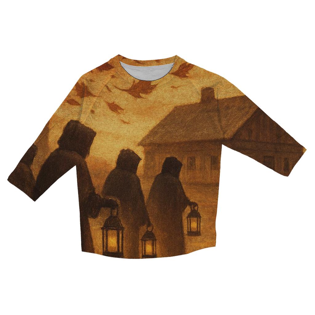 Pilgrim Lantern Procession stylish quarter sleeve tops