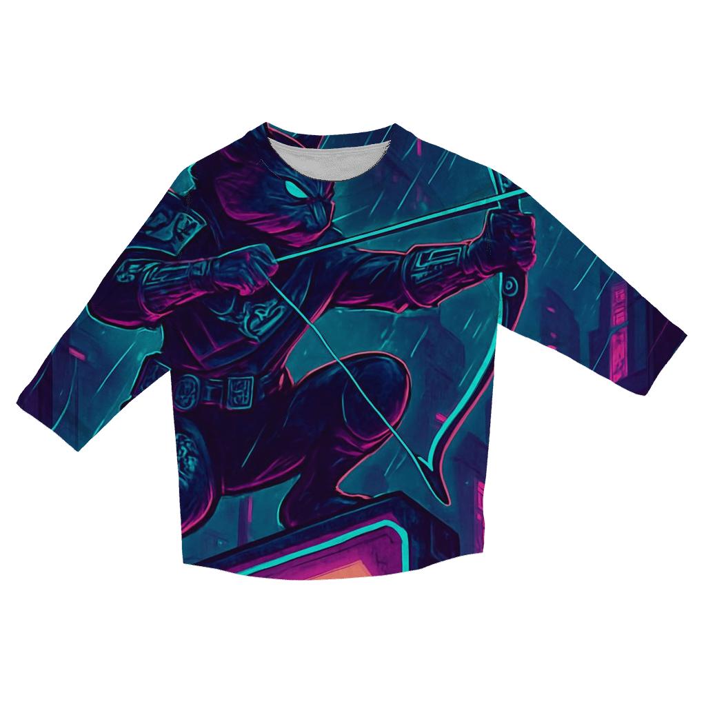 Cyber Alley Archer casual three quarter sleeve shirts