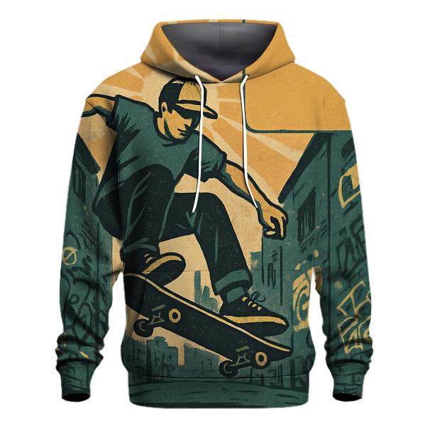 Retro Skateboard Alley heavyweight hoodies