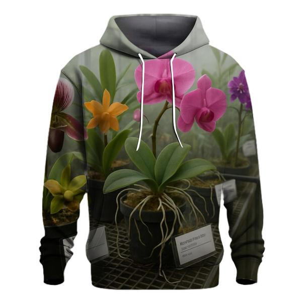 Greenhouse Orchid Conservation Rack graphic hoodies