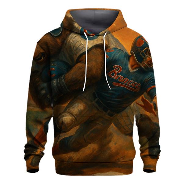 Cubs Bear Sack At Turner Field heavyweight hoodies