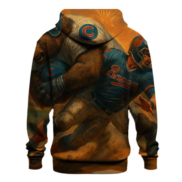 Cubs Bear Sack At Turner Field heavyweight hoodies