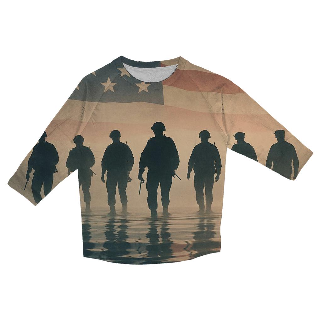 Silent Formation fashion 3/4 sleeve shirts