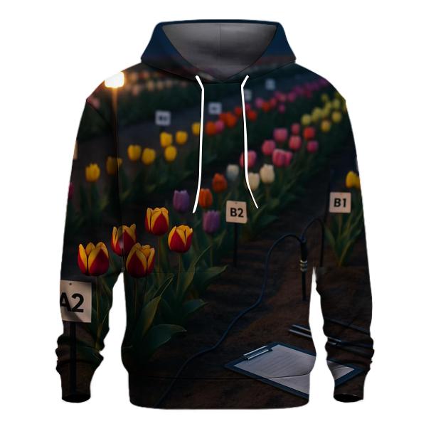 Evening Tulip Research Plot lightweight hoodies