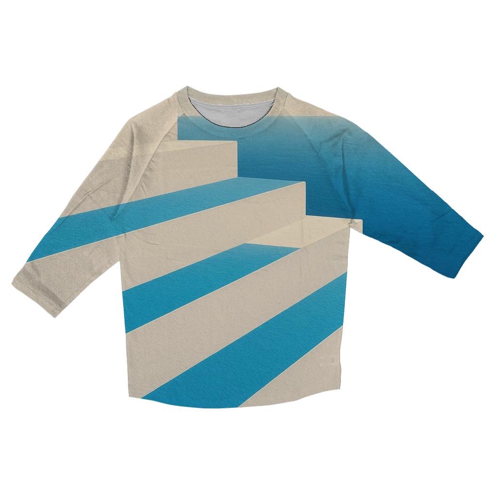 Greece Aegean Geometry casual three quarter sleeve shirts