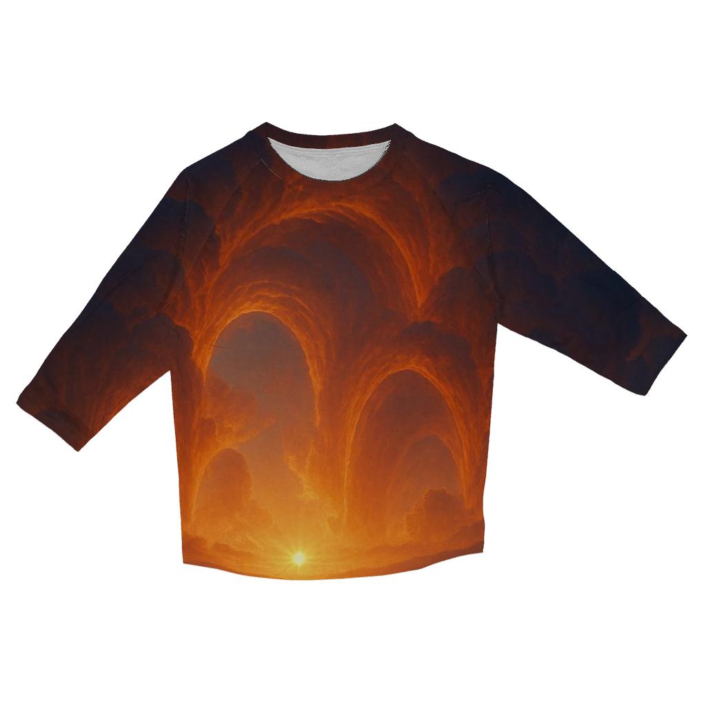 Saffron Cloud Cathedral personalized 3/4 sleeve tees