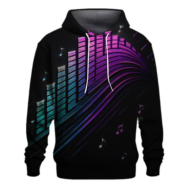 Equalizer Pulse Crest embroidered hoodies