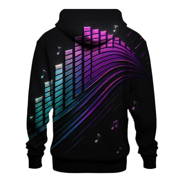 Equalizer Pulse Crest embroidered hoodies