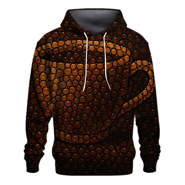 Espresso Droplet Mosaic premium hoodies