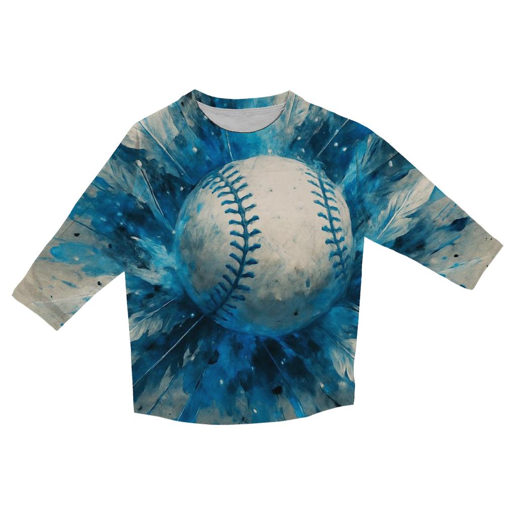 Feather Storm Blue Jays cotton quarter sleeve shirts