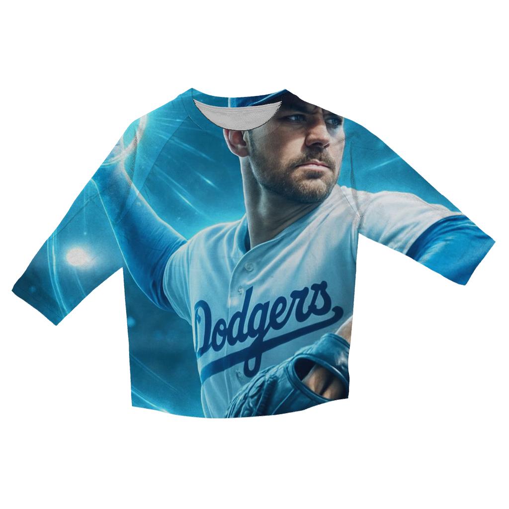 Pitchers Halo printed three quarter sleeve shirts
