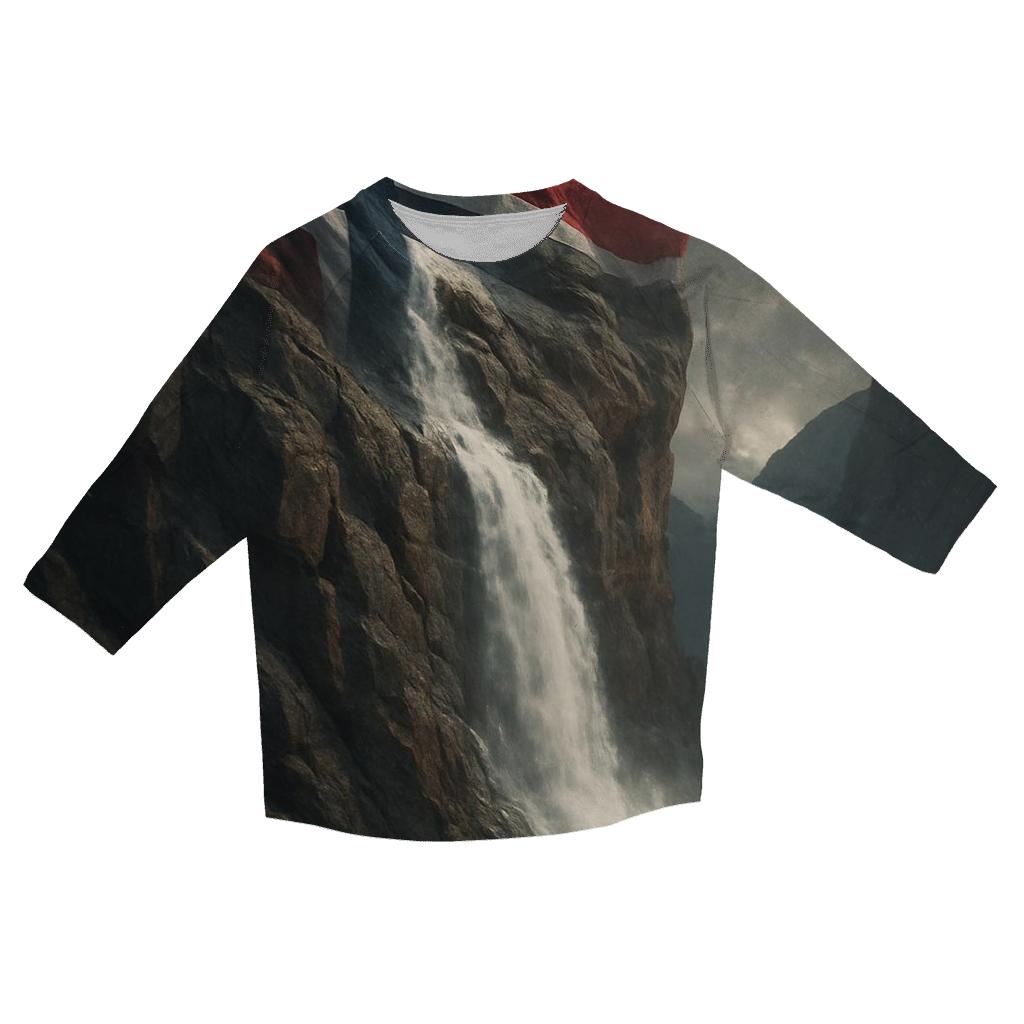 Norway Fjord Banner personalized 3/4 sleeve tees
