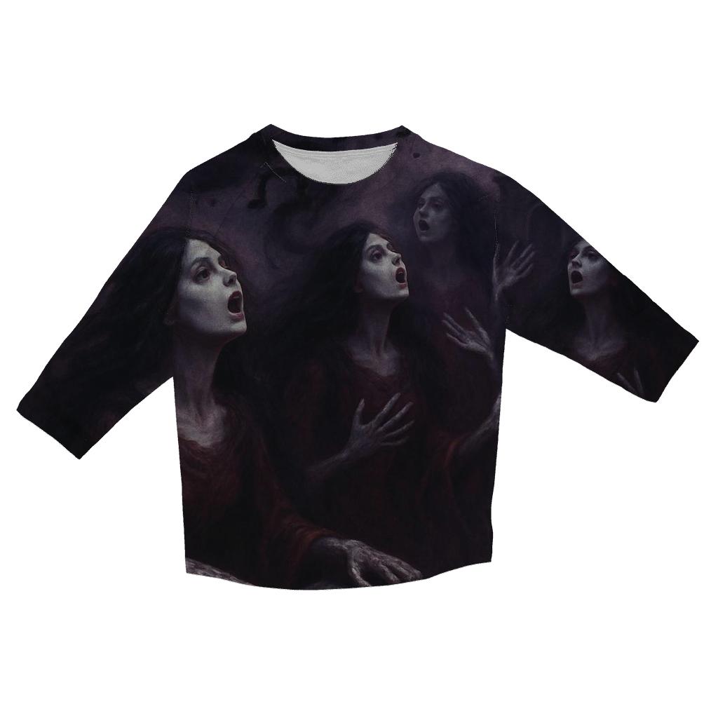 Graveyard Siren Choir casual three quarter sleeve shirts