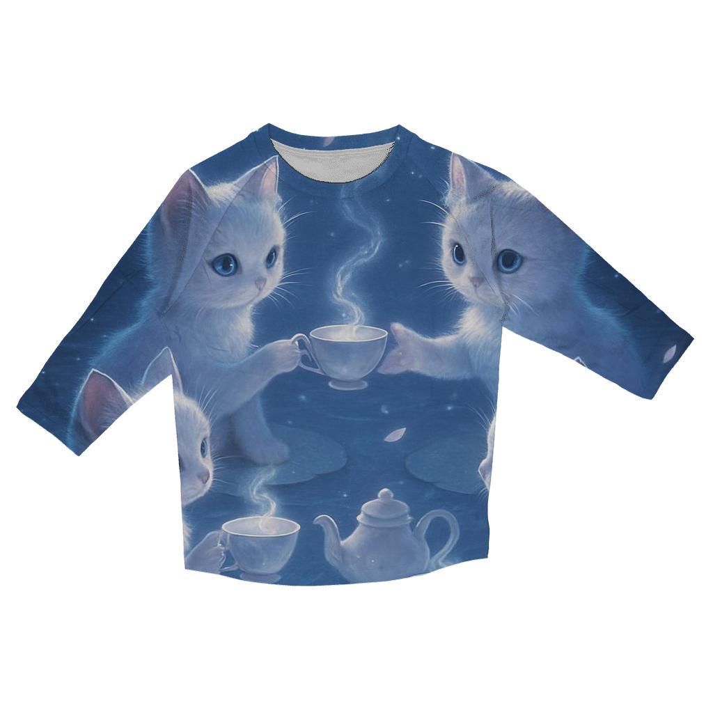 Tea Garden Moonlings trendy 3/4 sleeve tops