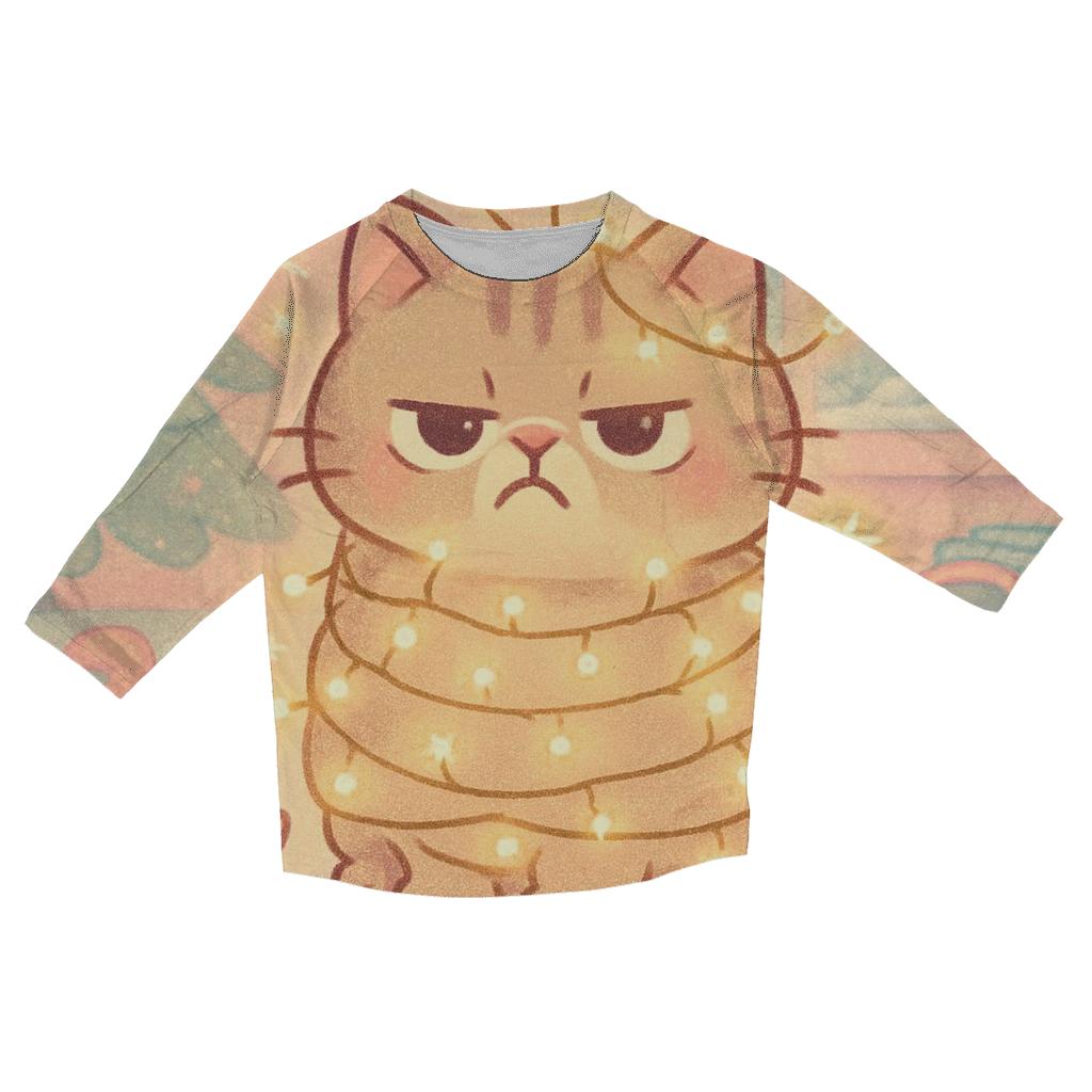 Mischievous Light Tangle trendy 3/4 sleeve tops