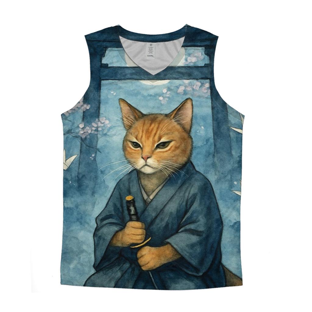 Samurai Moon Whisper trendy fitted tank tops