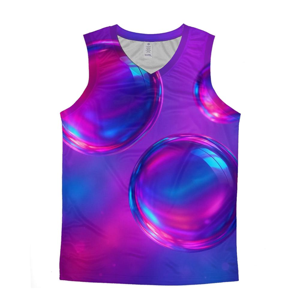 Neon Glass Orbs designer workout tanks