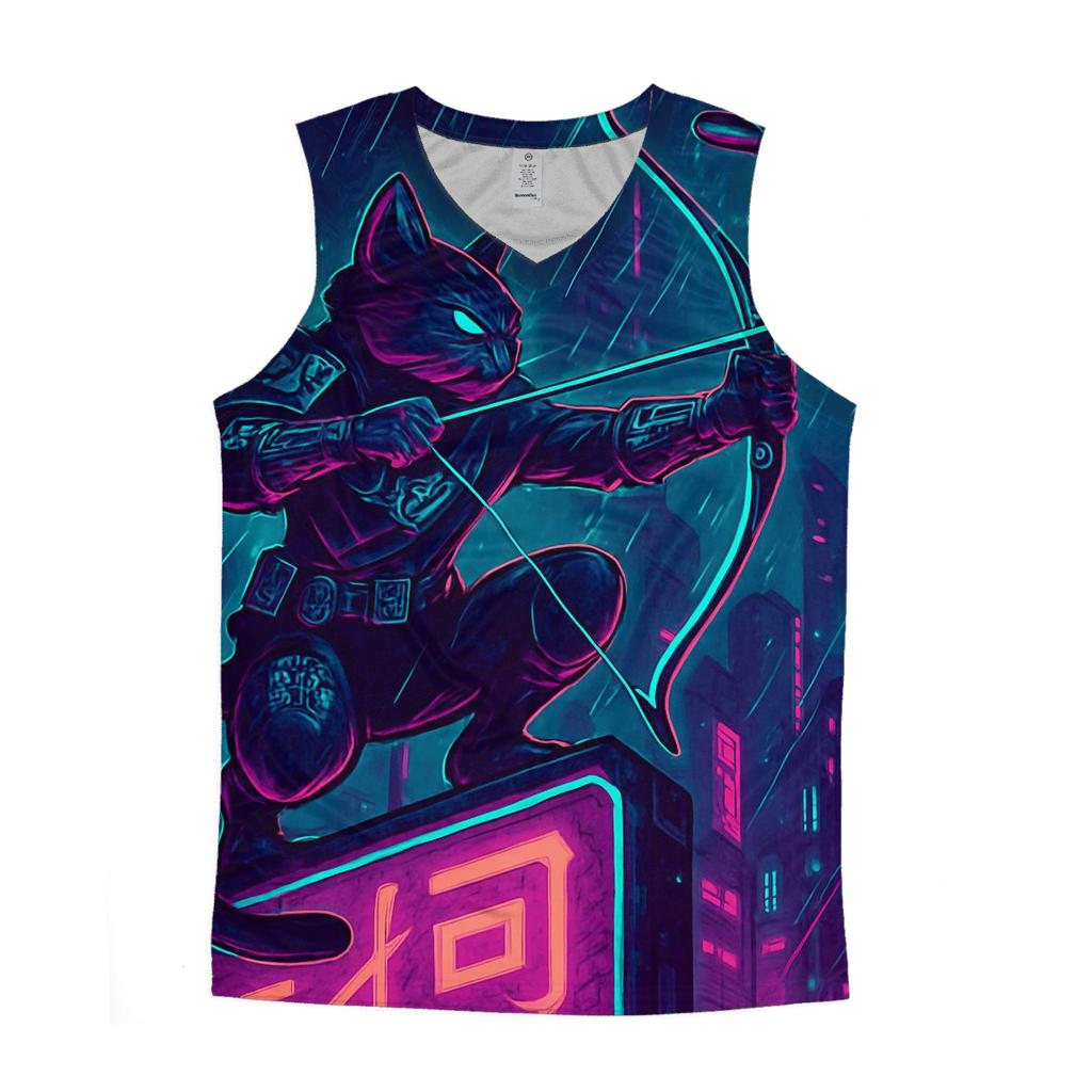 Cyber Alley Archer cotton sleeveless tops