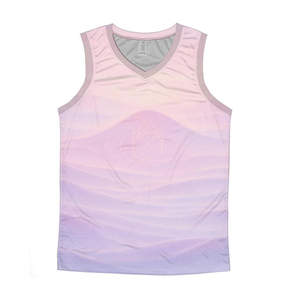 Pastel Mist Valley trendy fitted tank tops