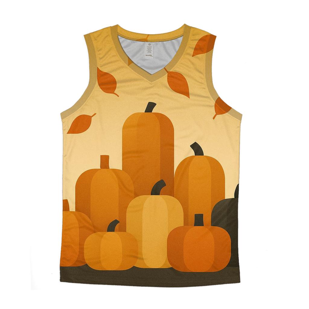 Pumpkin Patch Skyline personalized athletic tanks