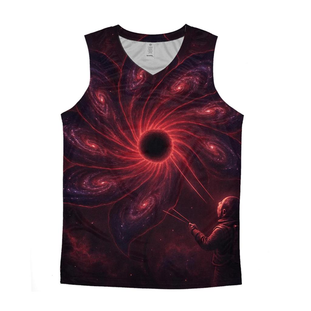 Black Hole Bloom stylish racerback tanks