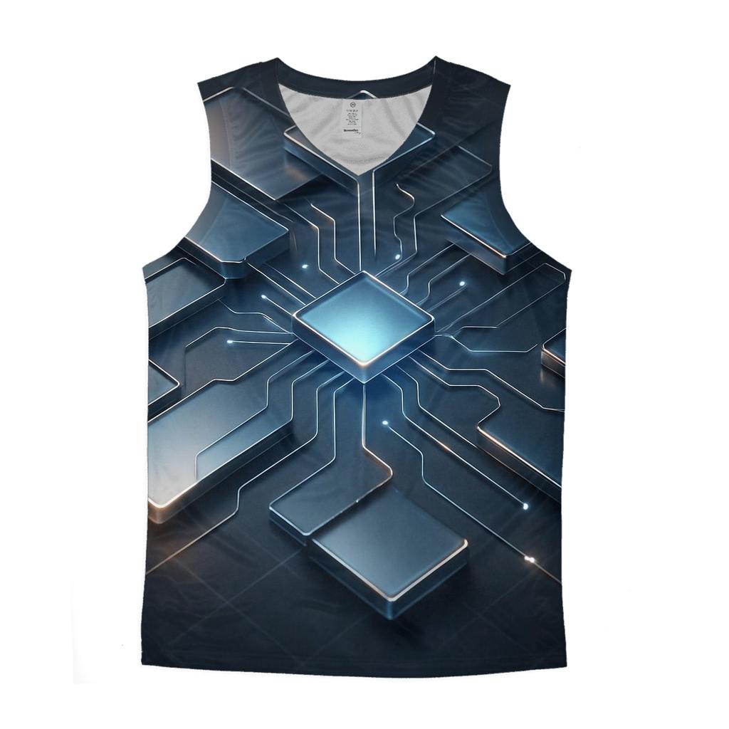 Chromatic Prism Circuit sports performance tank tops