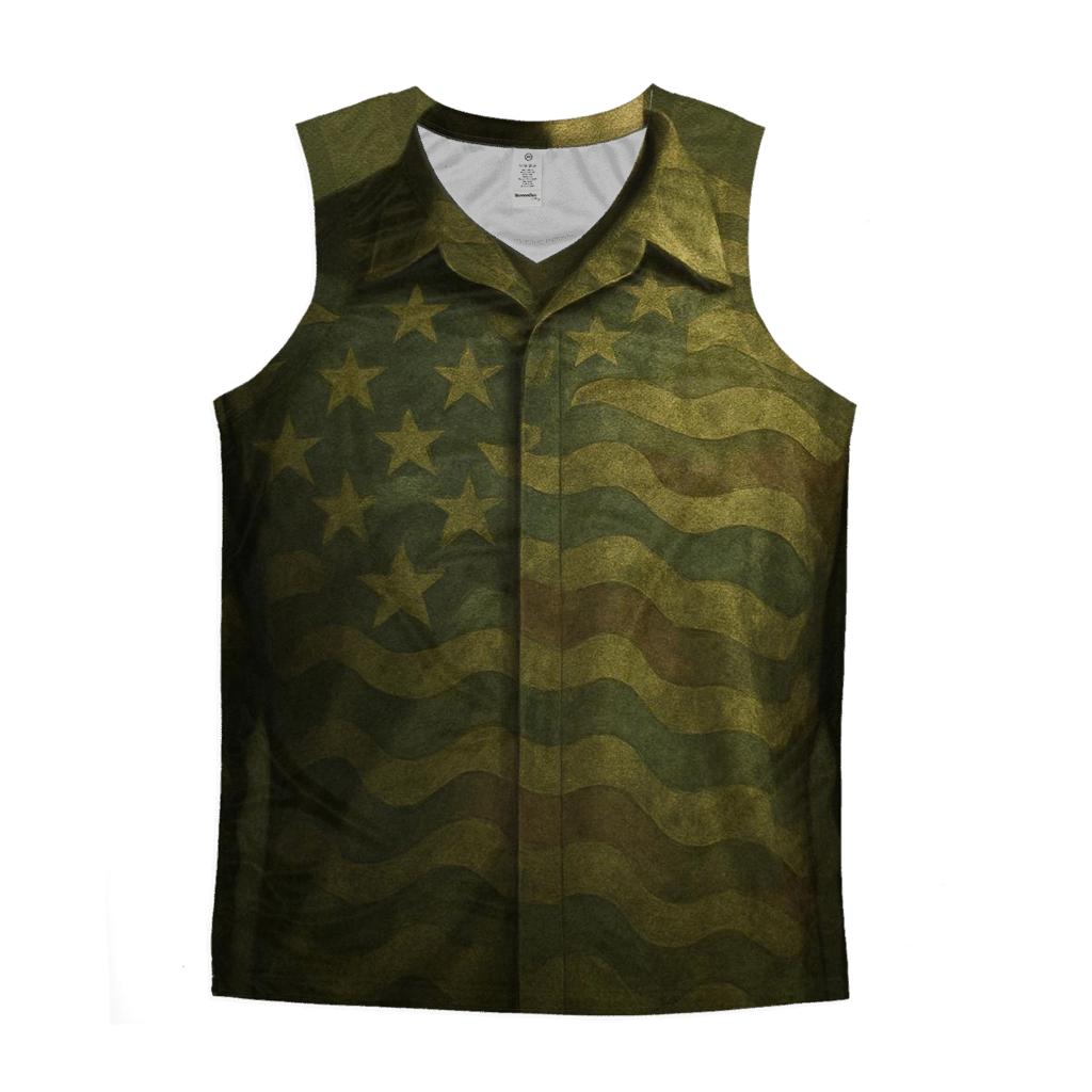 Camouflage Starscape personalized athletic tanks