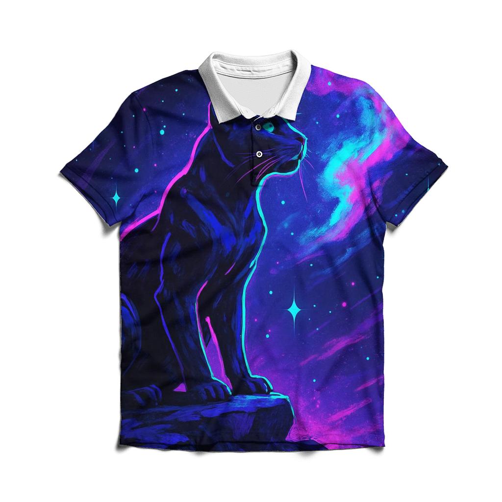 Nebula Night Panther designer slim fit polos