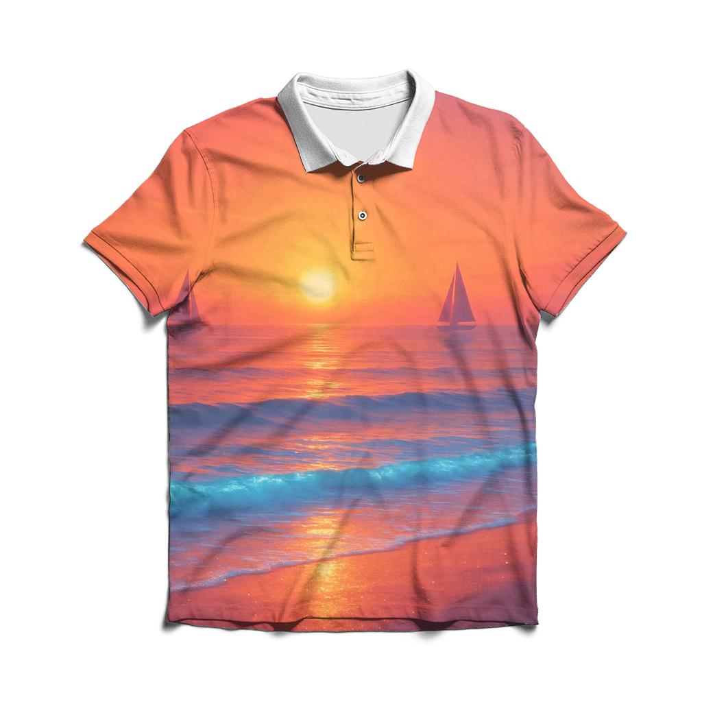 Coral Tides Horizon designer slim fit polos