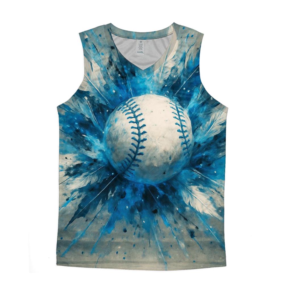 Feather Storm Blue Jays graphic print tank tops