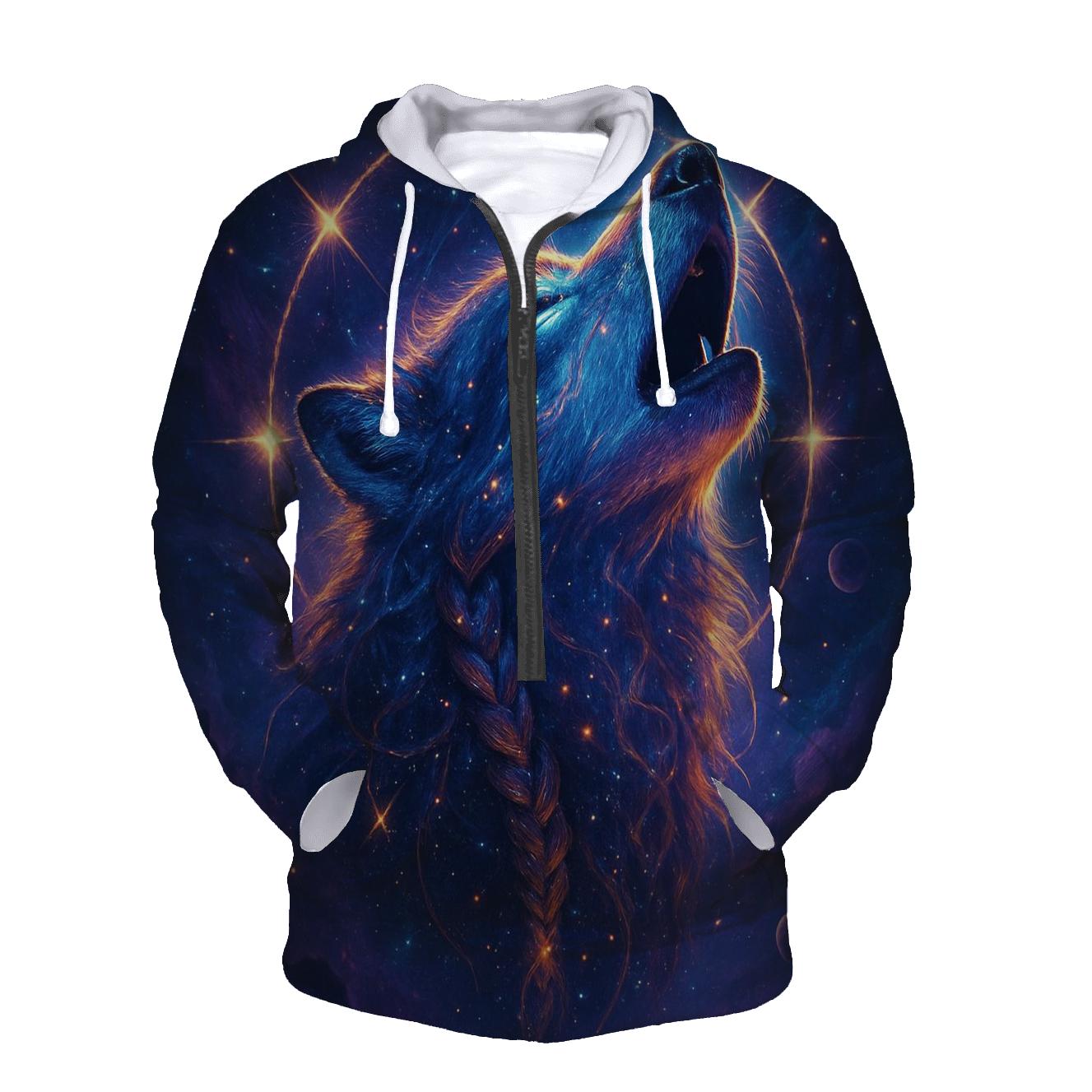 Nebula Howl Sentinel embroidered hoodies