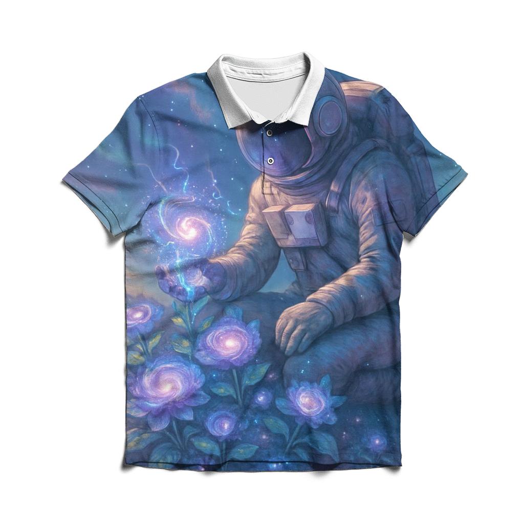 Quantum Garden custom polo shirts