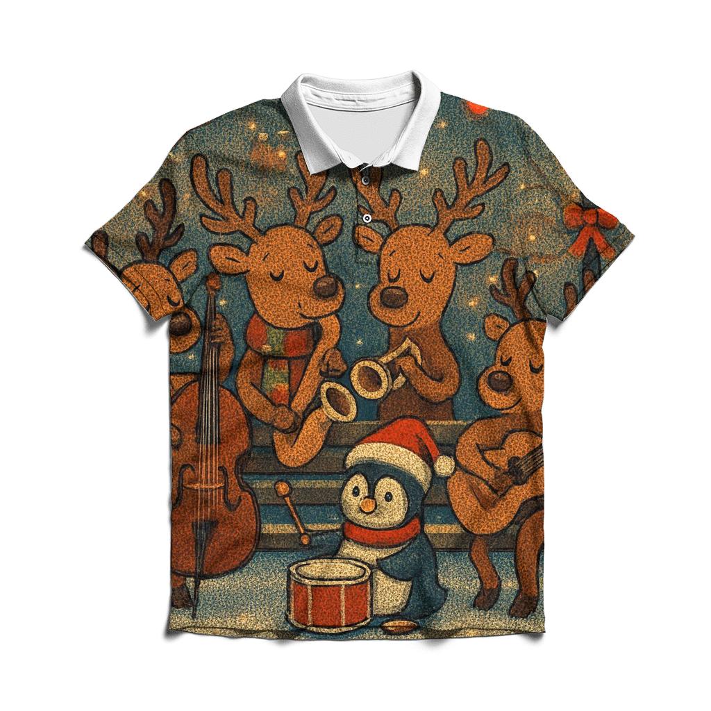 Reindeer Jazz Band classic pique polos