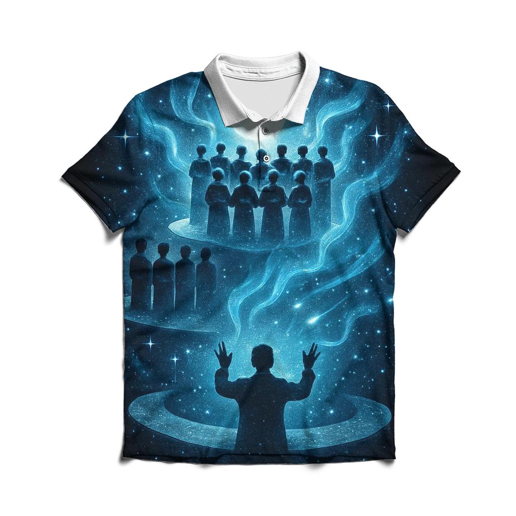 Lunar Choir stylish collar polo tees