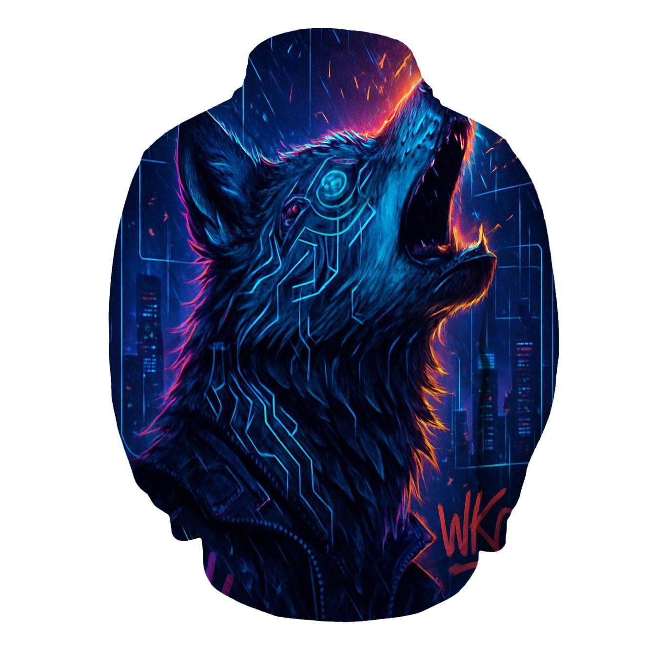 Cyberhowl Neon Oracle graphic hoodies