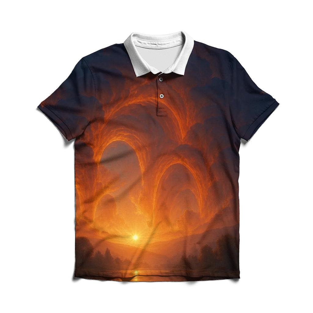 Saffron Cloud Cathedral designer slim fit polos